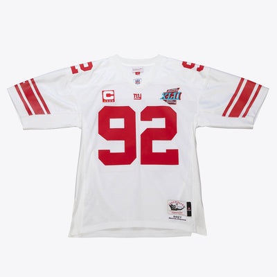 Mitchell & Ness Michael Strahan New York Giants White 2007 Super Bowl XLII Authentic Jersey