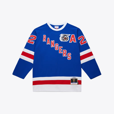 Mitchell & Ness Mike Gartner New York Rangers 1991-92 Blue Power Play Jersey
