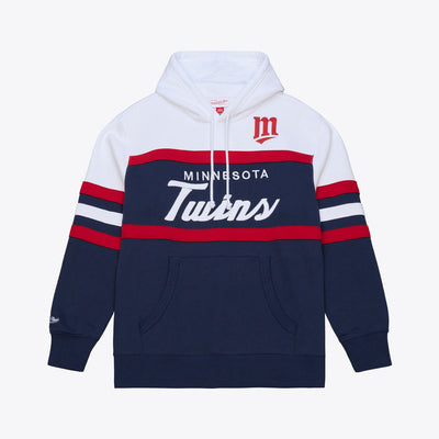 Mitchell & Ness Minnesota Twins Navy Head Coach Hoodie