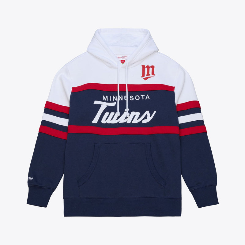 Mitchell & Ness Minnesota Twins Navy Head Coach Hoodie