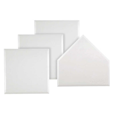 Franklin Sports MLB Throw Down Rubber Base Set - White - 4 Pieces