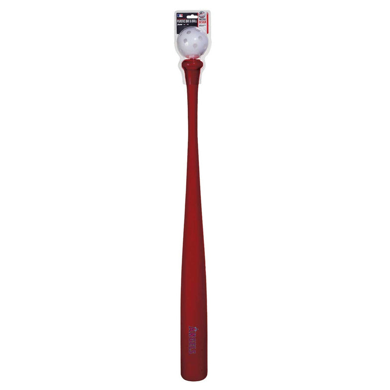 Franklin Sports MLB Los Angeles Angels Plastic Bat and Ball Set
