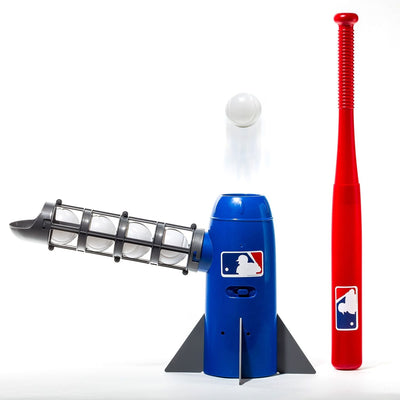 Franklin Sports MLB Pop Rocket Youth Pitching Machine with Bat and Balls