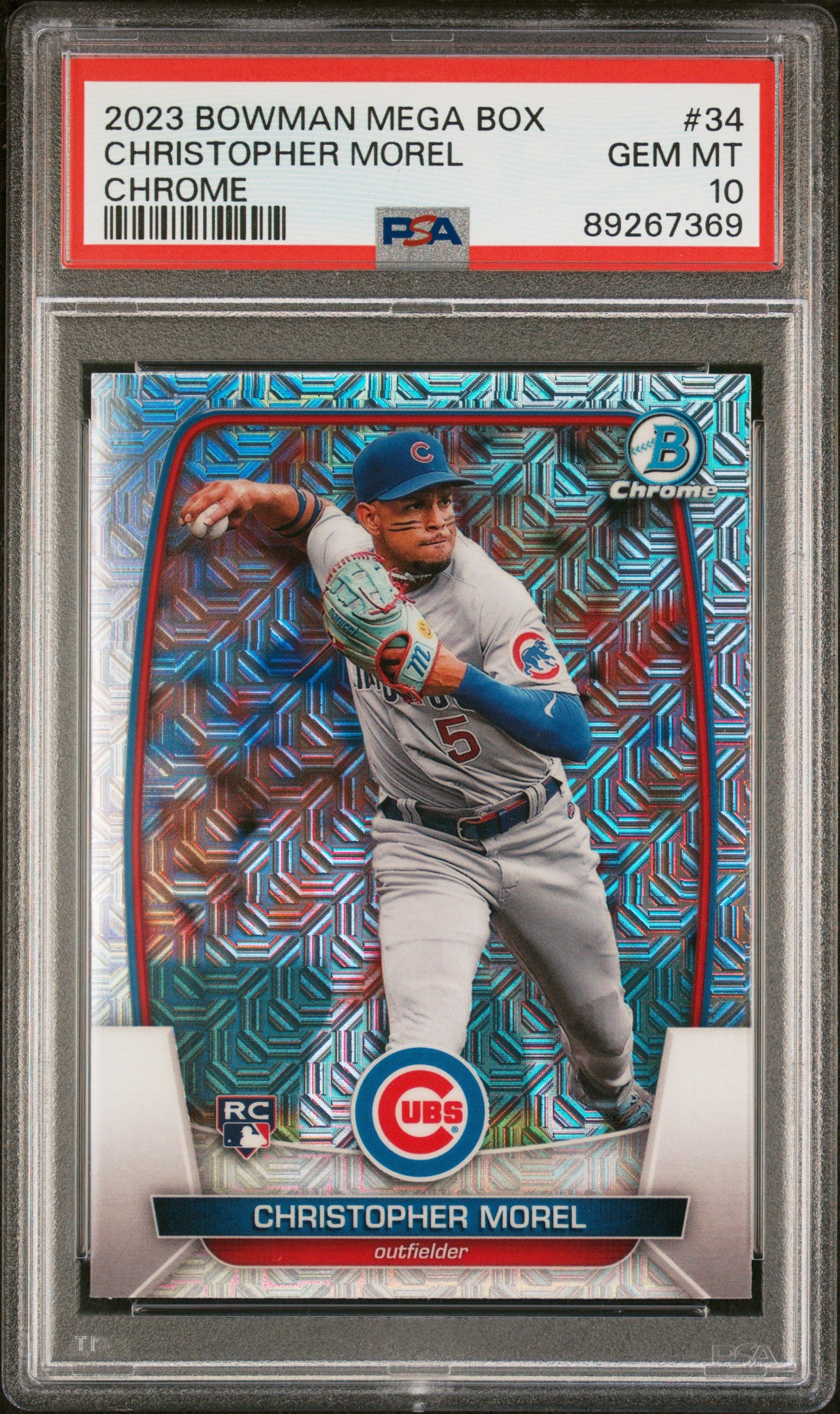 2023 Bowman Mega Box Chrome Christopher Morel #34 PSA 10