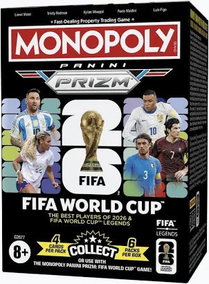 2026 Panini Prizm Monopoly FIFA World Cup Soccer Blaster Box