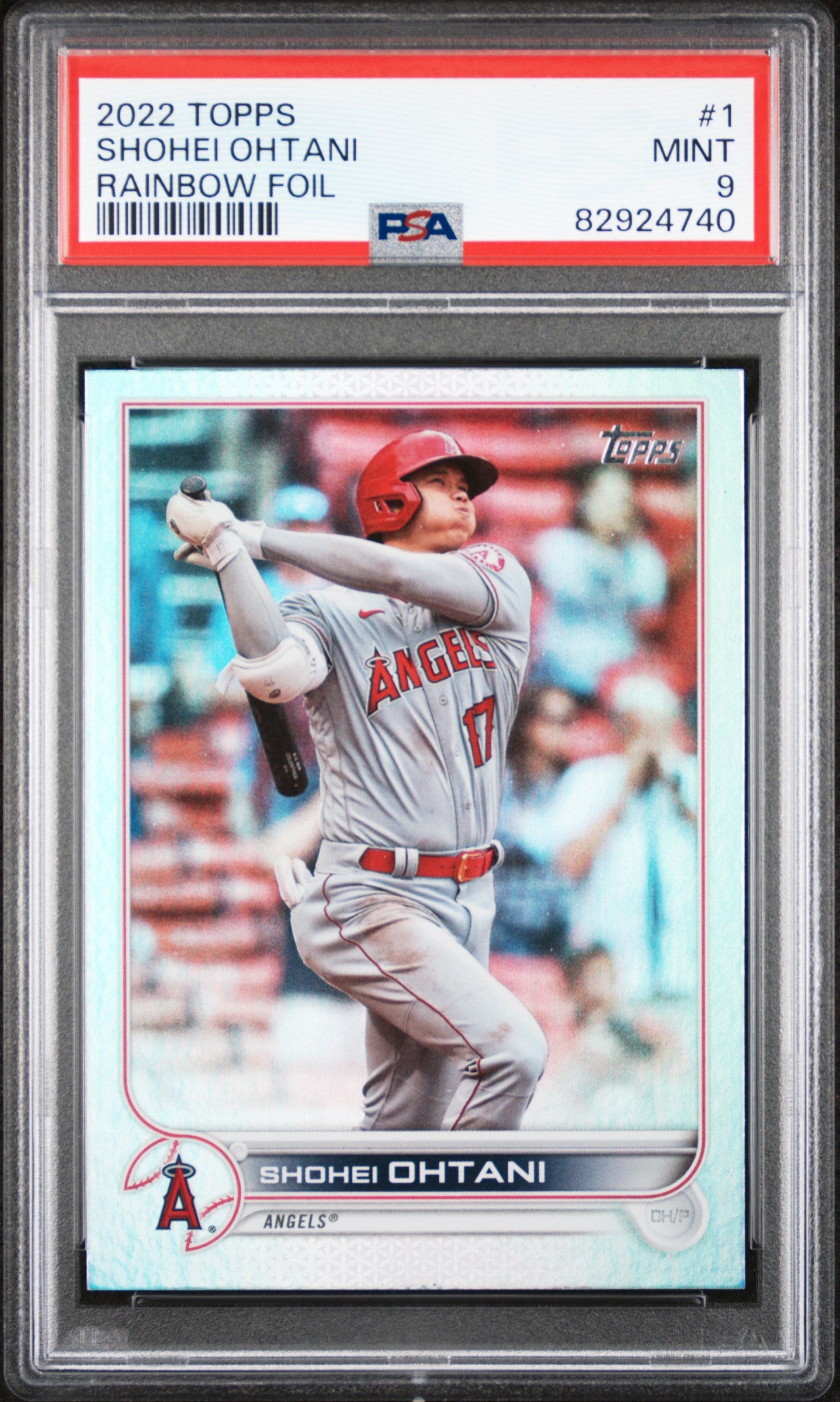 2022 Topps Rainbow Foil Shohei Ohtani #1 PSA 9