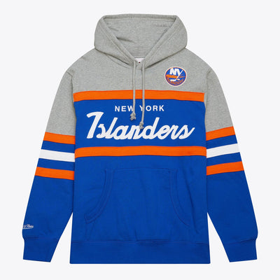 Mitchell & Ness New York Islanders Royal Head Coach Pullover Hoodie