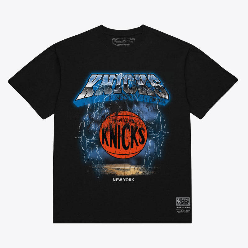 Mitchell & Ness New York Knicks Black Lightning T-Shirt