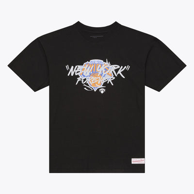 Mitchell & Ness New York Knicks Black NY Forever T-Shirt
