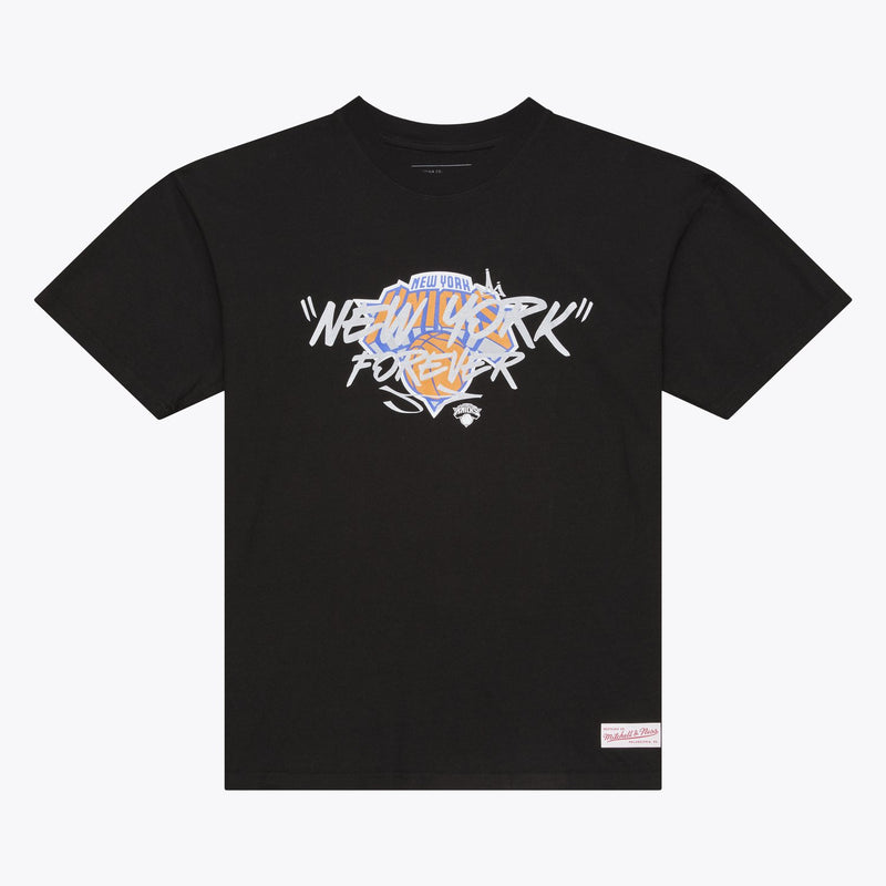 Mitchell & Ness New York Knicks Black NY Forever T-Shirt