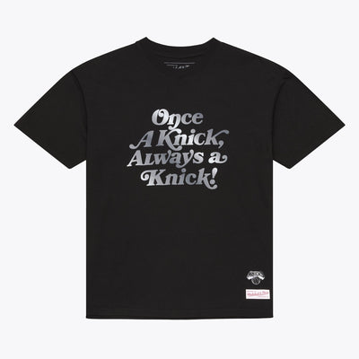 Mitchell & Ness New York Knicks Black Once a Knick T-Shirt