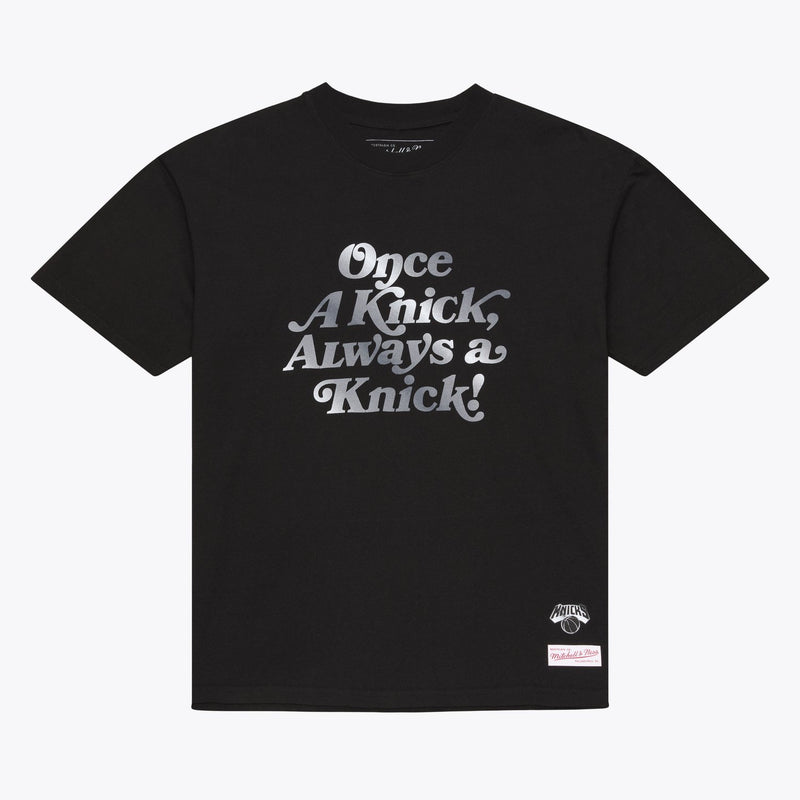 Mitchell & Ness New York Knicks Black Once a Knick T-Shirt