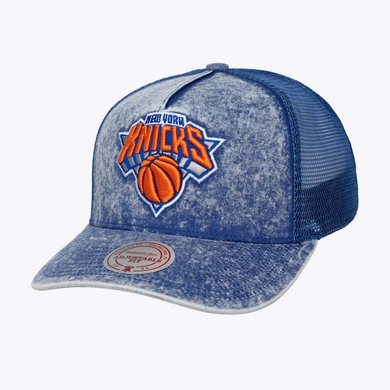 Mitchell & Ness New York Knicks Blue Gameday Trucker Adjustable Hat