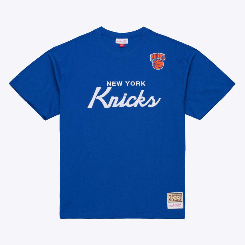 Mitchell & Ness New York Knicks Blue Head Coach T-Shirt
