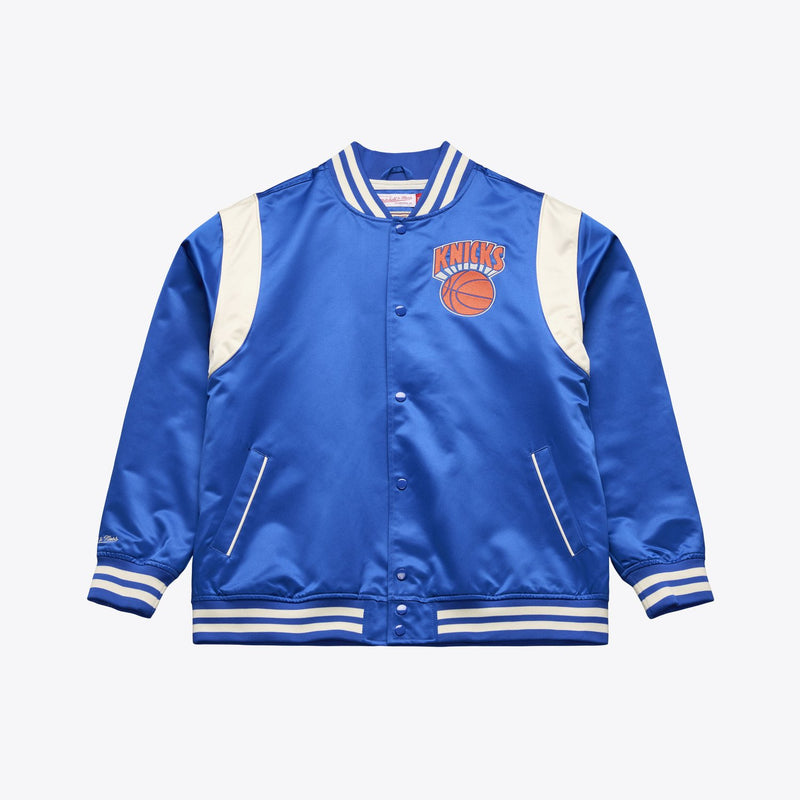 Mitchell & Ness New York Knicks Blue Retro Roots Lightweight Satin Full-Snap Jacket
