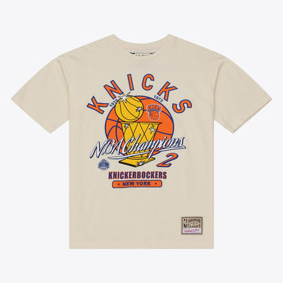 Mitchell & Ness New York Knicks Cream Champions T-Shirt