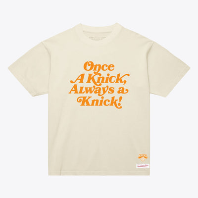 Mitchell & Ness New York Knicks Cream Once a Knick T-Shirt