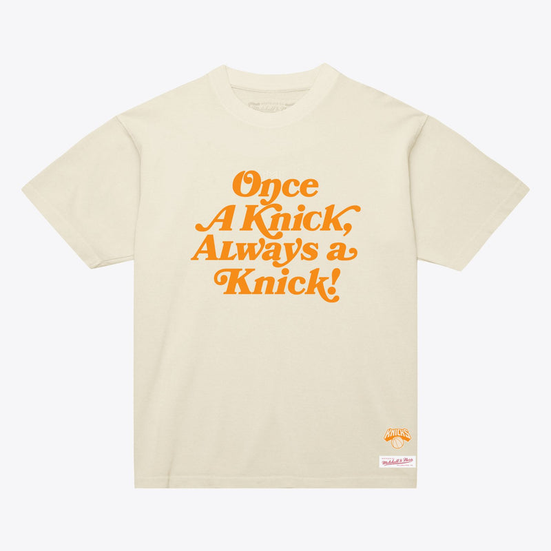Mitchell & Ness New York Knicks Cream Once a Knick T-Shirt