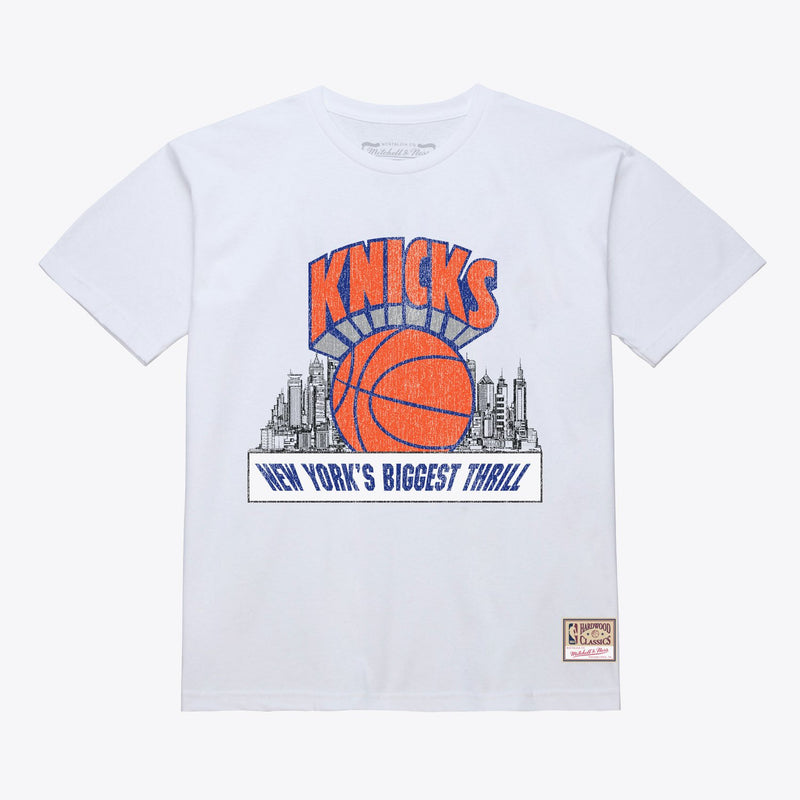 Mitchell & Ness New York Knicks White Biggest Thrill T-Shirt