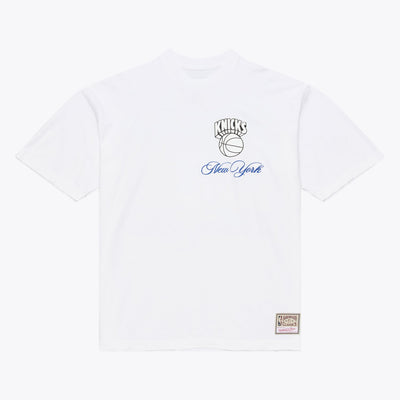 Mitchell & Ness New York Knicks White Legacy Made T-Shirt