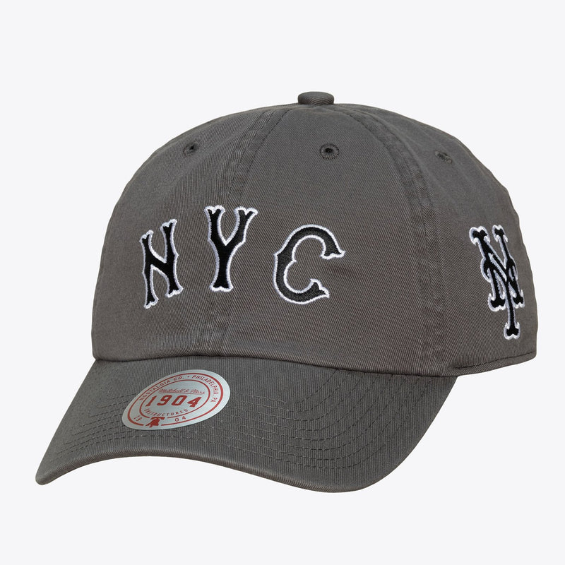 Mitchell & Ness New York Mets Gray City Connect 1904 Dad Adjustable Hat