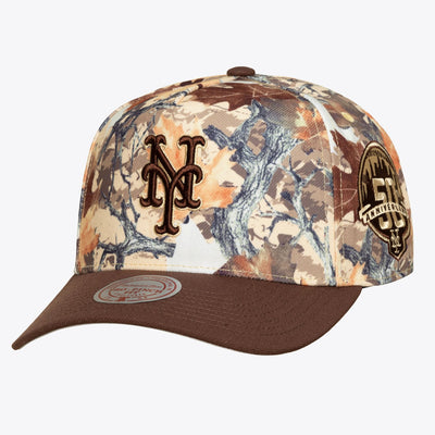 Mitchell & Ness New York Mets Leaf Camo Pro Pinch Snapback Hat