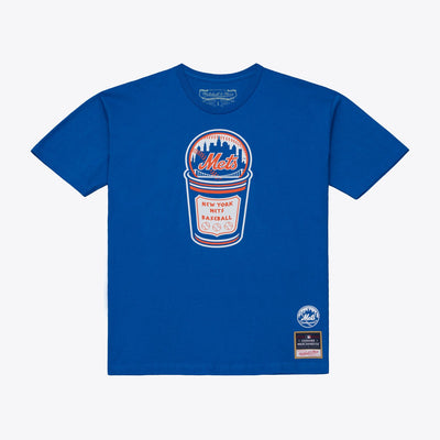 Mitchell & Ness New York Mets Royal Coffee Cup T-Shirt