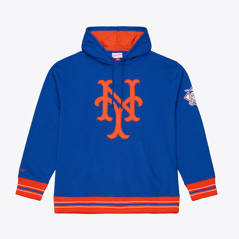 Mitchell & Ness New York Mets Royal Playoff Win Fleece Hoodie