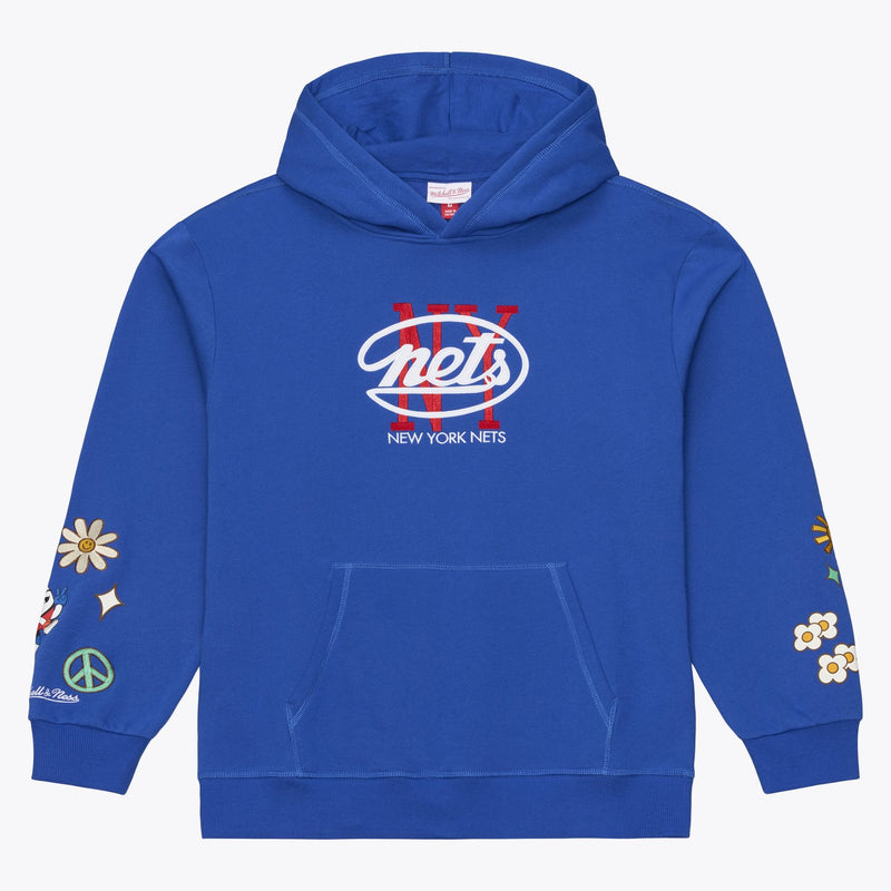 Mitchell & Ness New York Nets Blue ABA Fleece Hoodie
