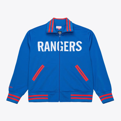 Mitchell & Ness New York Rangers Blue Playoff Win Full-Zip Jacket