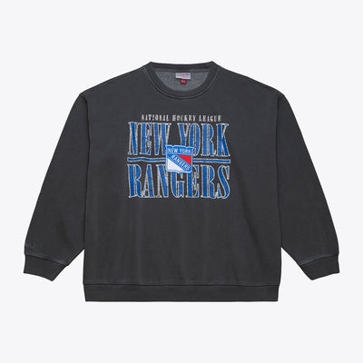 Mitchell & Ness New York Rangers Charcoal Downtown Fleece Sweatshirt