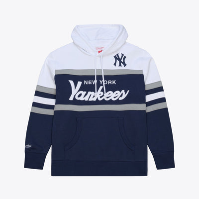 Mitchell & Ness New York Yankees Navy Head Coach Hoodie