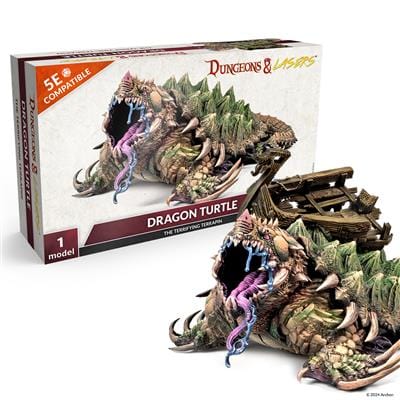 Archon Studio Dungeons & Lasers Dragon Turtle Miniature - Unpainted