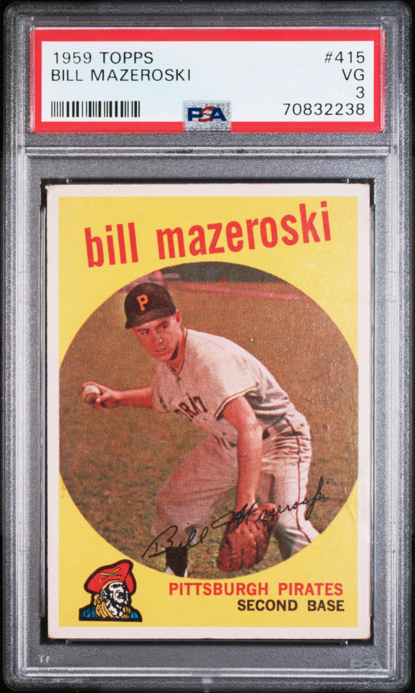 1959 Topps Bill Mazeroski #415 PSA 3