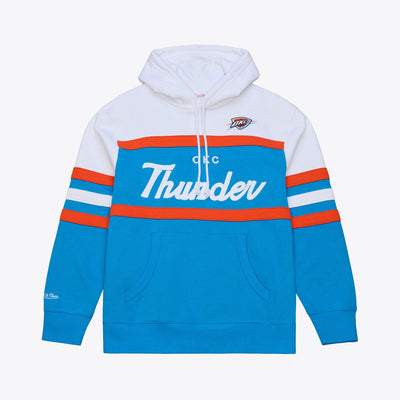 Mitchell & Ness Oklahoma City Thunder Blue Head Coach Hoodie