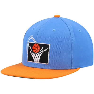 Cleveland Cavaliers Mitchell & Ness Hardwood Classics Team Two-Tone 2.0 Snapback Hat - Blue/Orange
