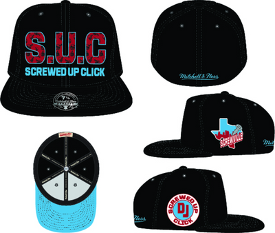 Mitchell & Ness Black S.u.c. Fitted Hat