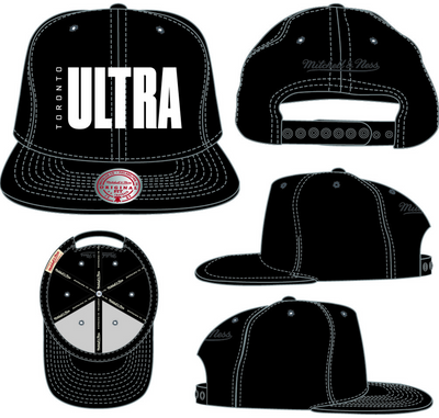 Mitchell & Ness Toronto Ultra Black Primary Snapback Hat