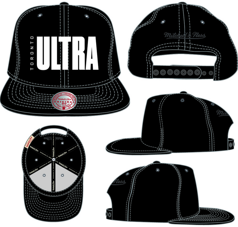 Mitchell & Ness Toronto Ultra Black Primary Snapback Hat