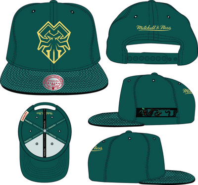 Mitchell & Ness Florida Mutineers Teal Team Jersey Snapback Hat