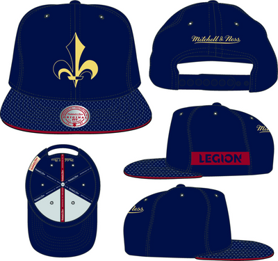Mitchell & Ness Paris Legion Navy Team Jersey Snapback Hat