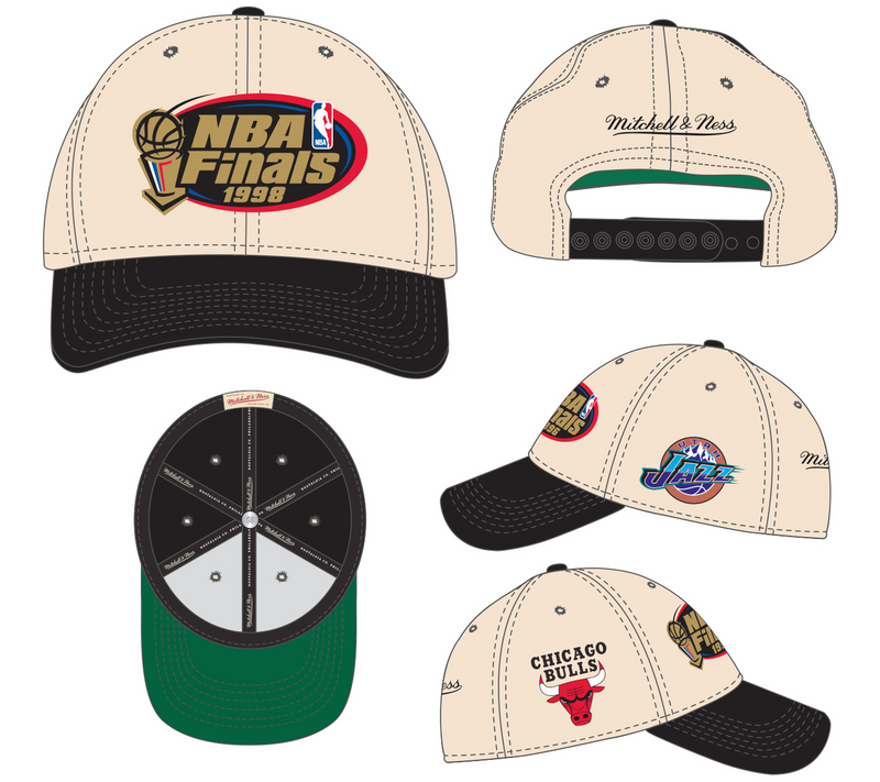 Mitchell & Ness NBA Finals Cream Snapback Hat