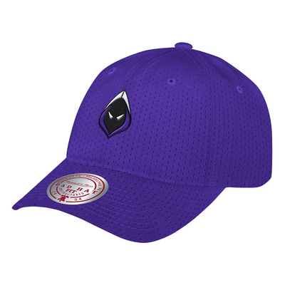 Mitchell & Ness Los Angeles Guerrillas Purple Team Jersey Dad Strapback Hat