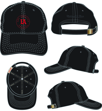 Mitchell & Ness Los Angeles Thieves Black Primary Dad Hat LA