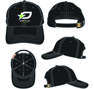 Mitchell & Ness Texas Optic Black Primary Dad Hat