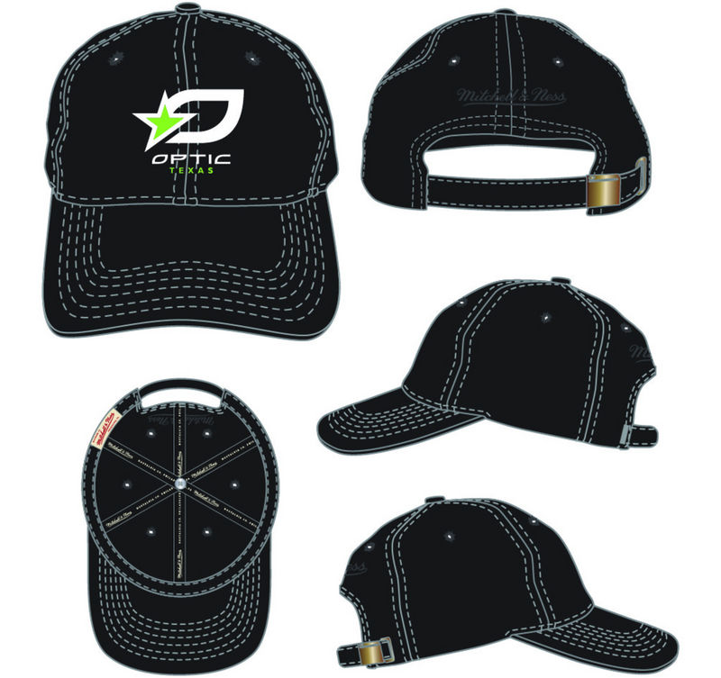 Mitchell & Ness Texas Optic Black Primary Dad Hat