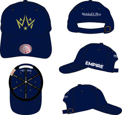 Mitchell & Ness Dallas Empire Navy Team Dad Strapback Hat