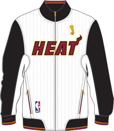 Mitchell & Ness Miami Heat 2012 White Championship Jacket