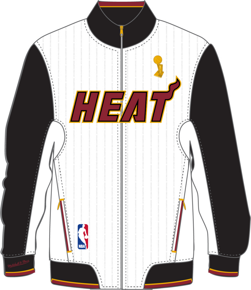 Mitchell & Ness Miami Heat 2012 White Championship Jacket