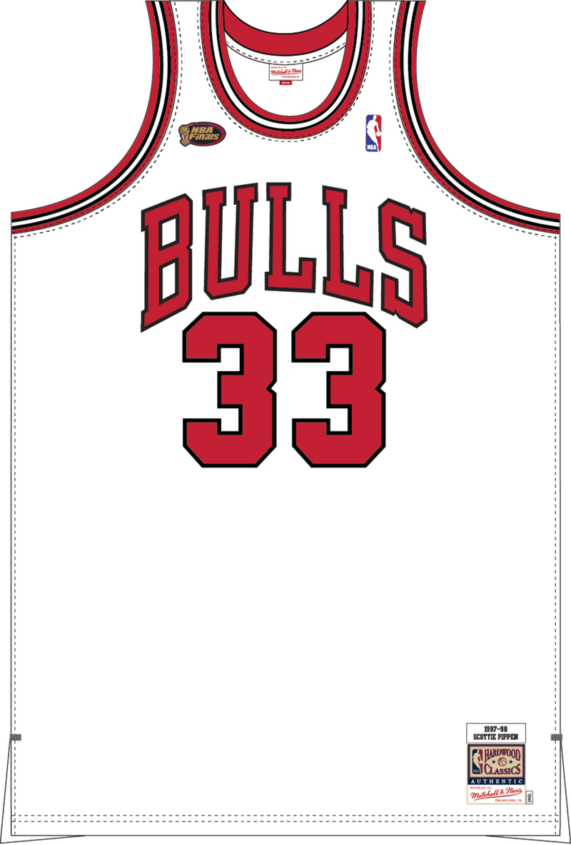 Mitchell & Ness Scottie Pippen Chicago Bulls 1997 White Home Finals Jersey